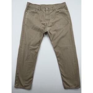 Levis 508 Jeans Mens 38x30Khaki Beige Tan Regular Fit Tapered Leg White Tab